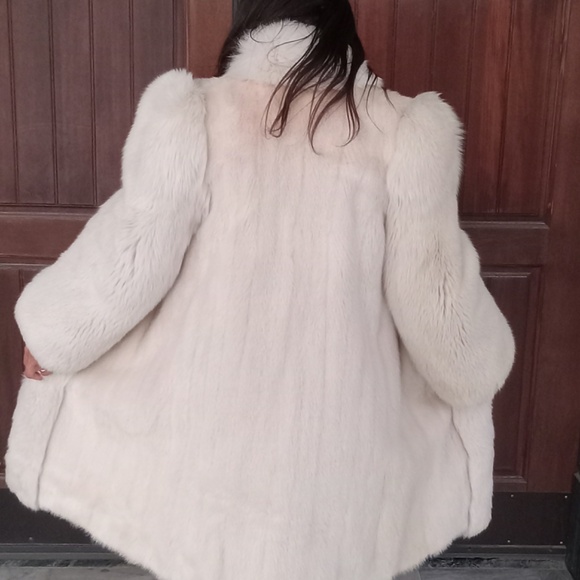 Vintage Nordstrom Blush Mink Full-Length Coat | Soft Pink Luxury | Size XS/Small - Picture 4 of 10